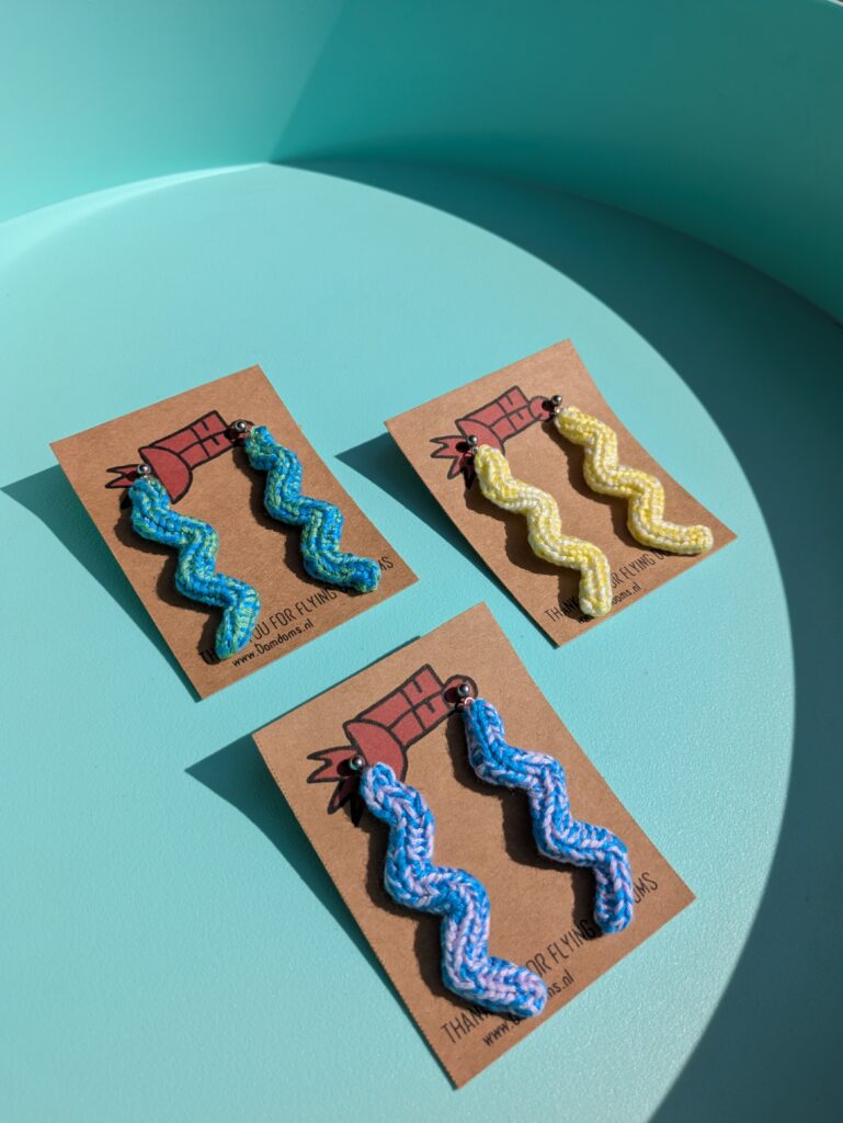 I-cord earrings